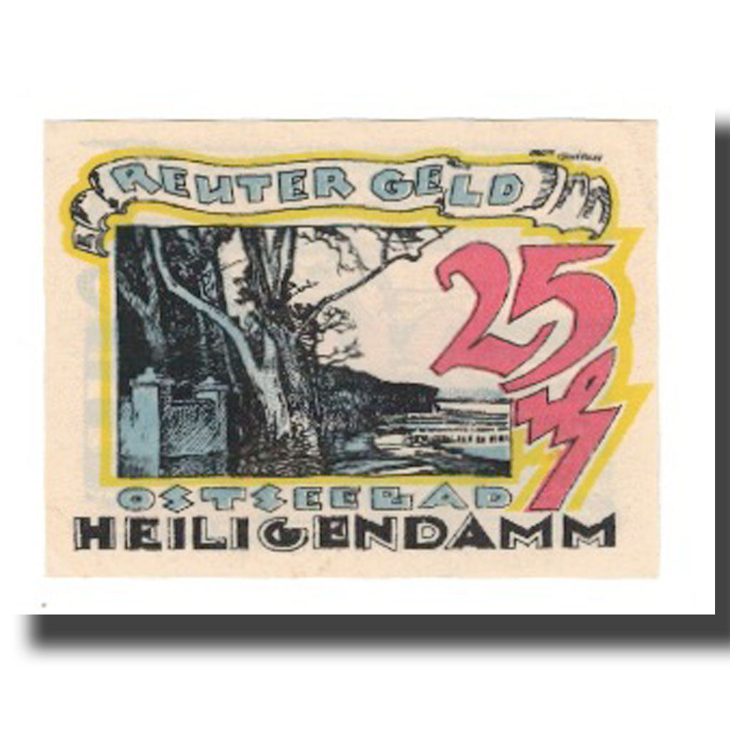 Banknote, Germany, Heiligendamm Badeverwaltung, 25 Pfennig, personnage 1, 1922