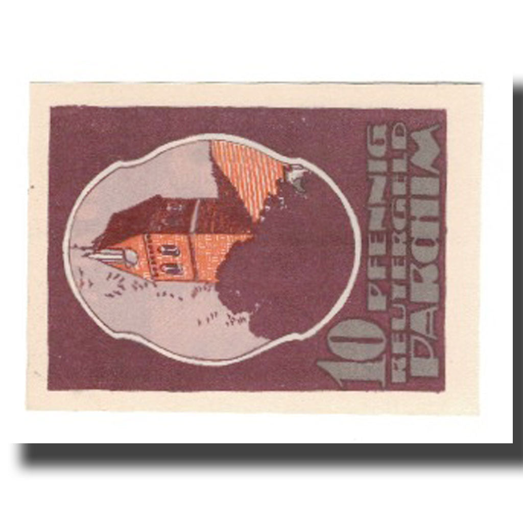 Banknote, Germany, Parchim Stadt, 10 Pfennig, Batiment, 1922, 1922-05-31