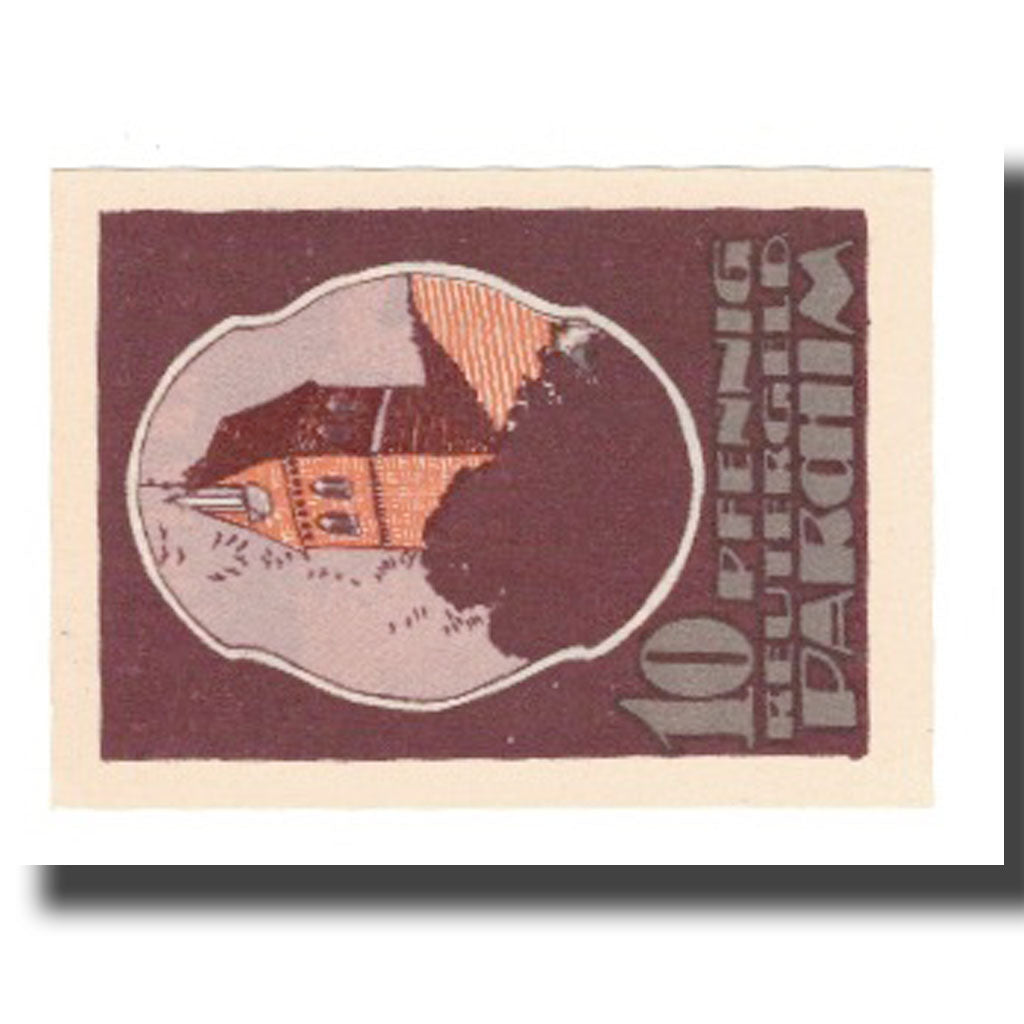 Banknote, Germany, Parchim Stadt, 10 Pfennig, batiment 1, 1922, 1922-05-31