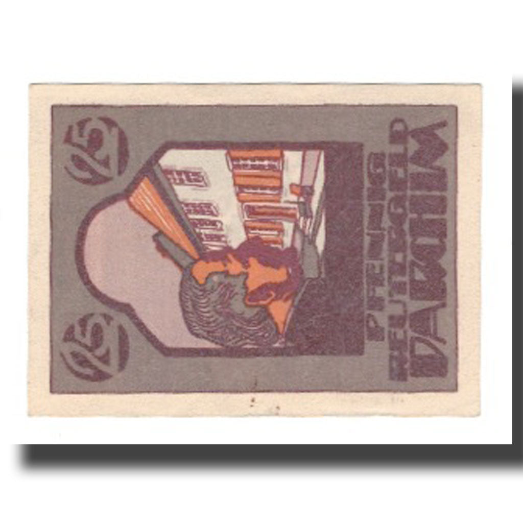 Biljet, Duitsland, Parchim Stadt, 25 Pfennig, personnage, 1922, 1922-05-31, SUP