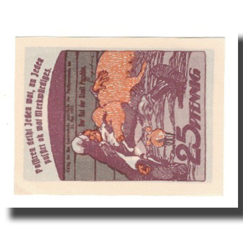 Banknote, Germany, Parchim Stadt, 25 Pfennig, personnage 3, 1922, 1922-05-31