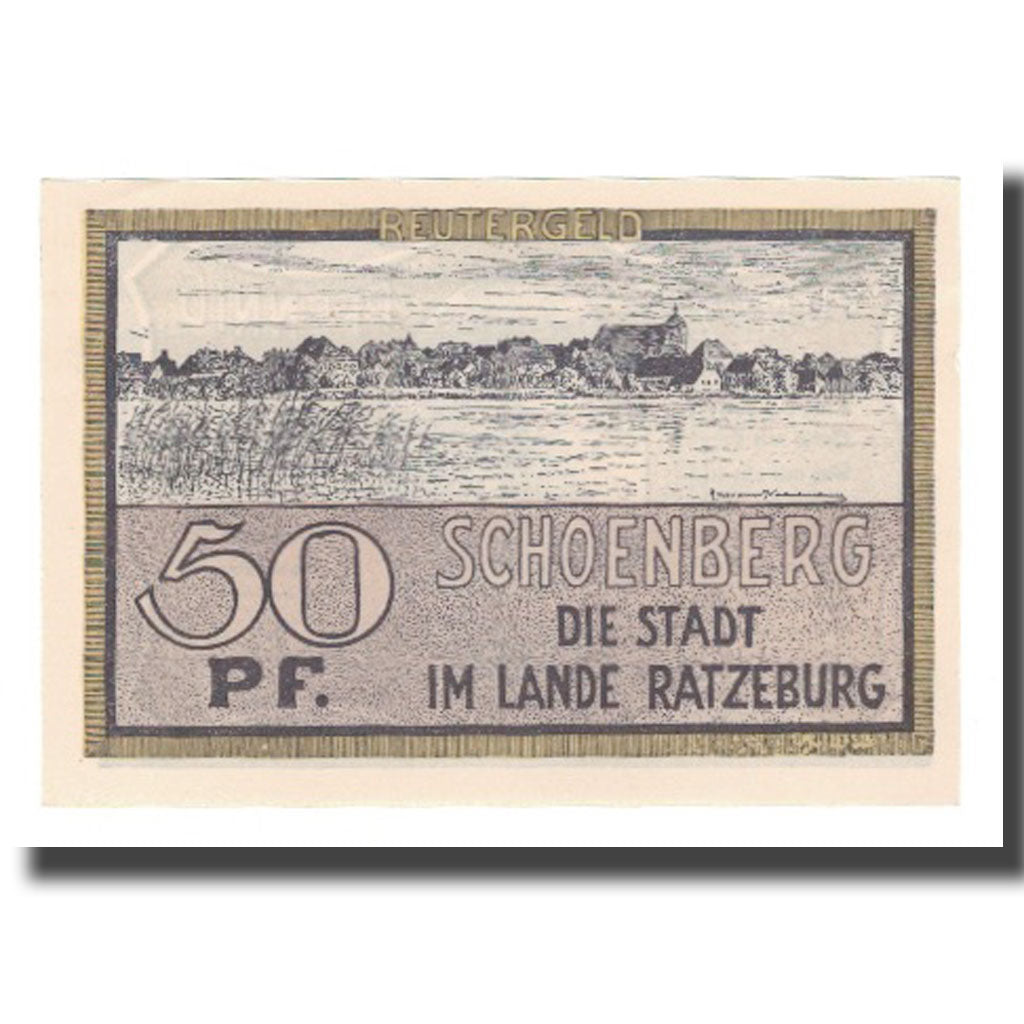 Billete, Alemania, Schönberg Stadt, 50 Pfennig, paysage, 1922, 1922-05-31, EBC