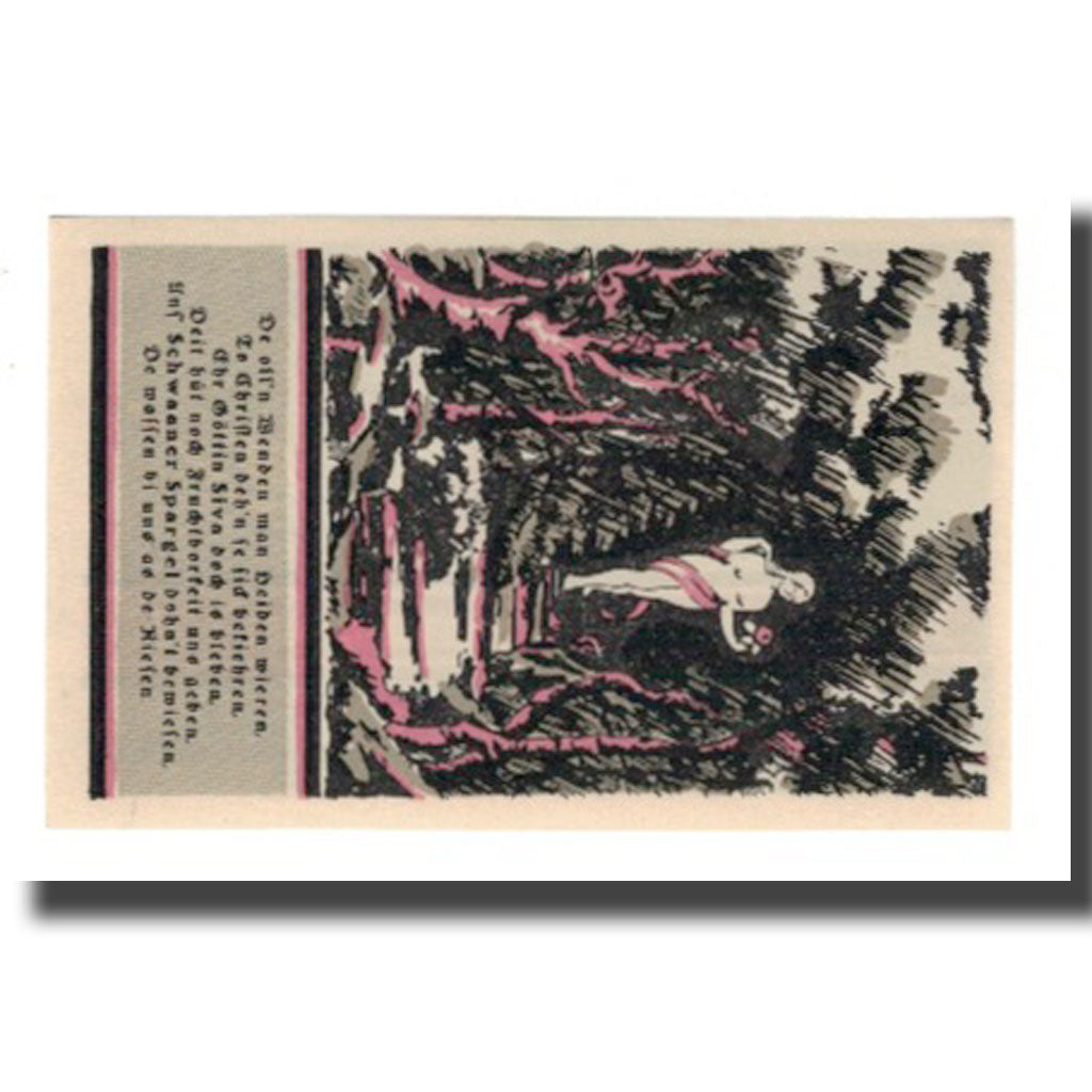 Banknote, Germany, Schwaan Stadt, 75 Pfennig, personnage, 1922, 1922-03-31