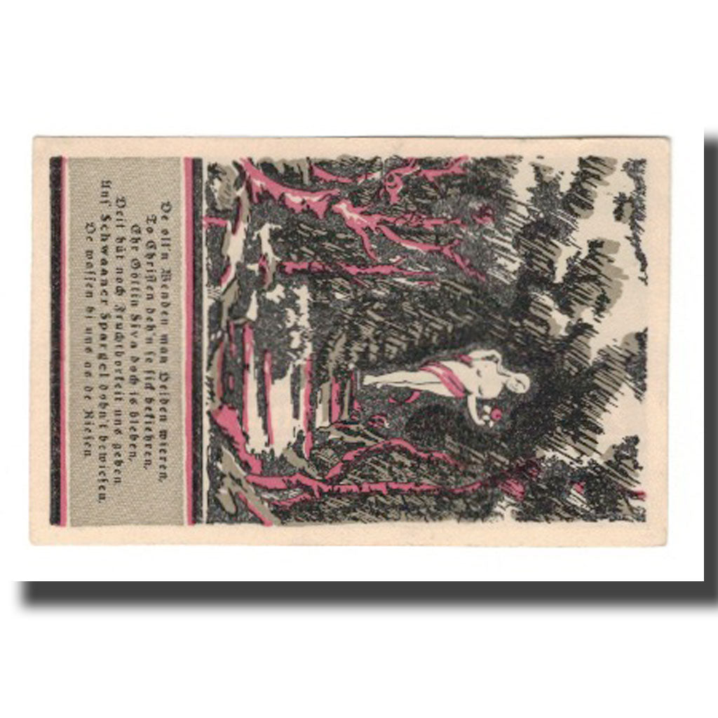 Banknote, Germany, Schwaan Stadt, 75 Pfennig, personnage 1, 1922, 1922-03-31