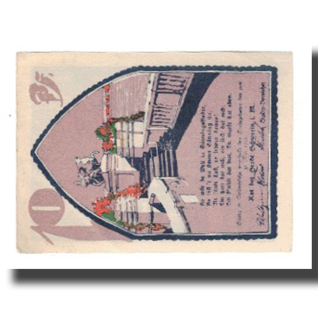 Banknot, Niemcy, Schwerin Stadt, 10 Pfennig, Batiment, 1922, 1922-05-31