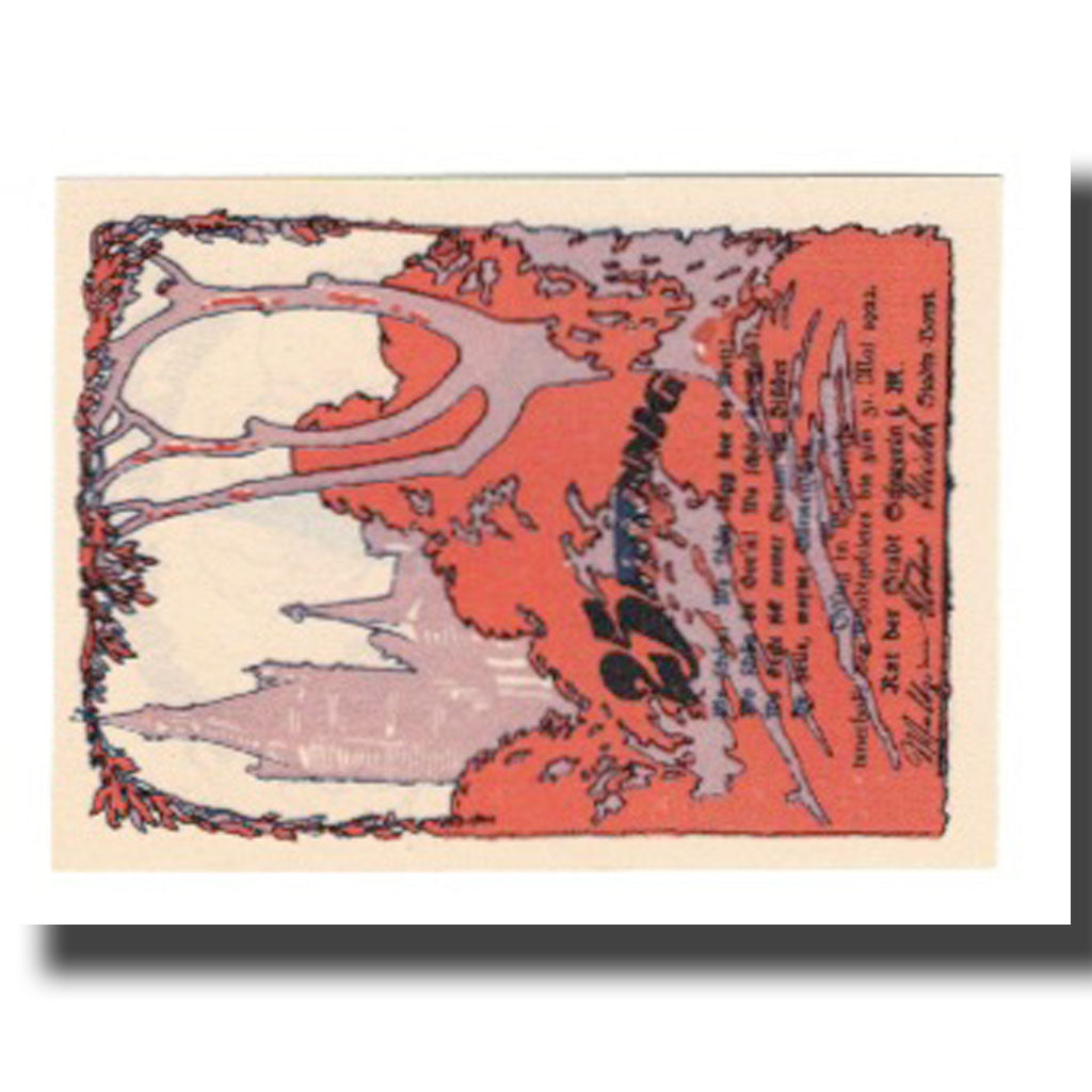 Geldschein, Deutschland, Schwerin Stadt, 25 Pfennig, Eglise, 1922, 1922-05-31