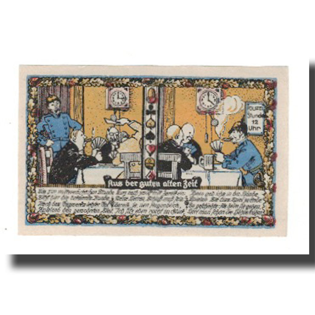 Biljet, Duitsland, Beverungen Stadt, 50 Pfennig, personnage 1, 1922, 1922-03-01