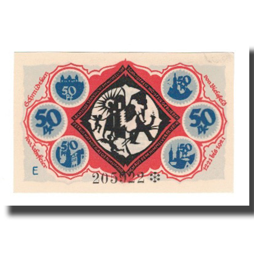 Billete, Alemania, Bielefeld Stadt, 50 Pfennig, personnage 6, 1921, 1921-05-15