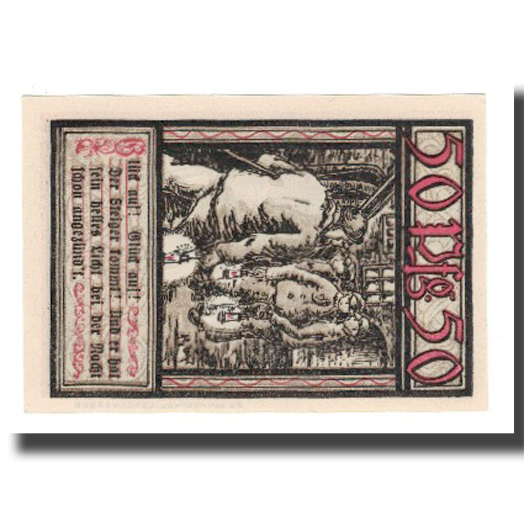 Billete, Alemania, Bochum Landkreis, 50 Pfennig, personnage 2, 1921, 1921-11-01