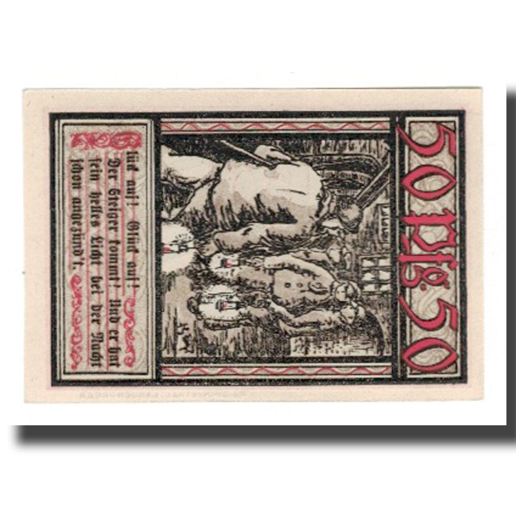 Banknot, Niemcy, Bochum Landkreis, 50 Pfennig, personnage 4, 1921, 1921-11-01