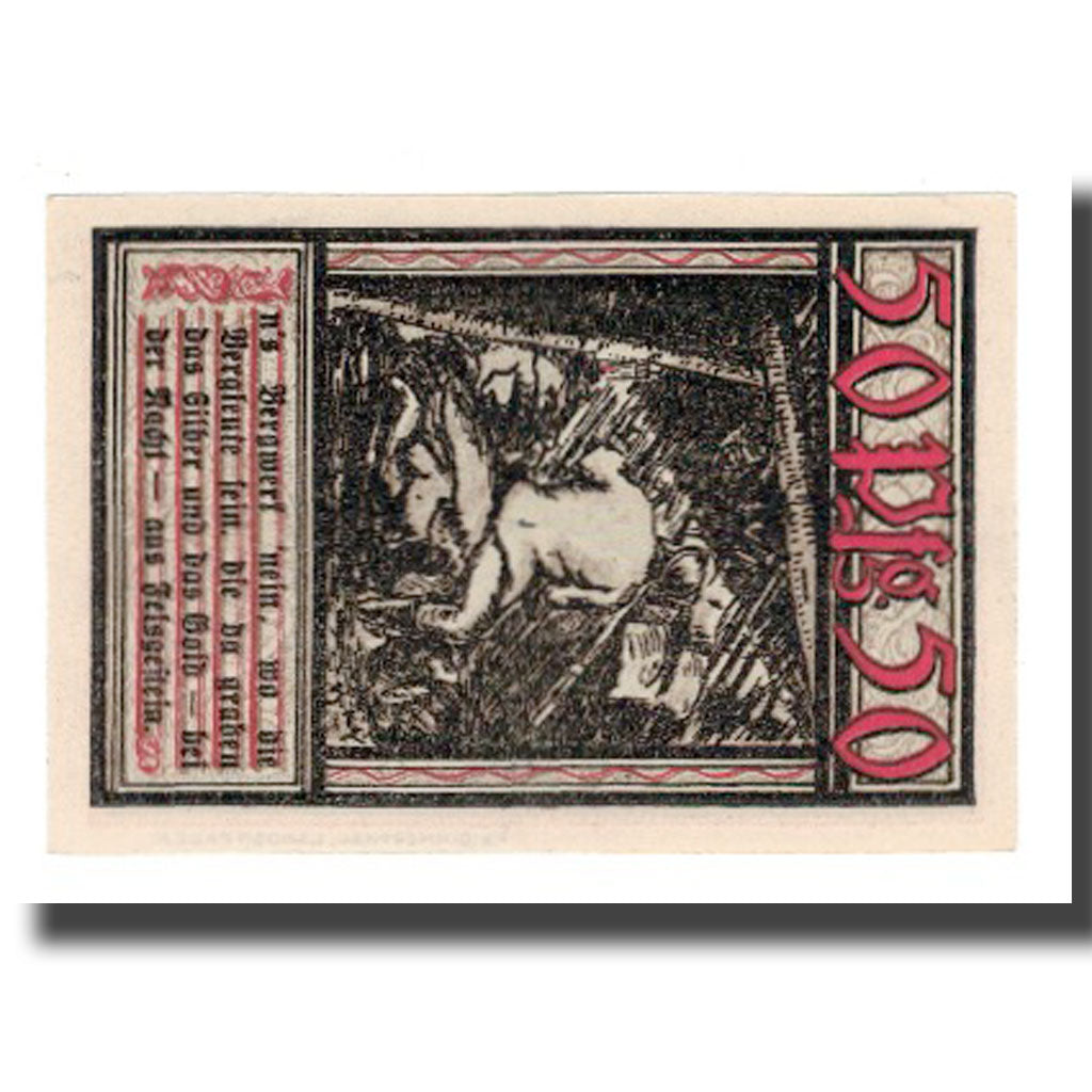 Billet, Allemagne, Bochum Landkreis, 50 Pfennig, personnage 5, 1921, 1921-11-01