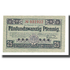 Banknote, Germany, Bocholt Stadt, 25 Pfennig, Batiment, 1918, 1918-01-01