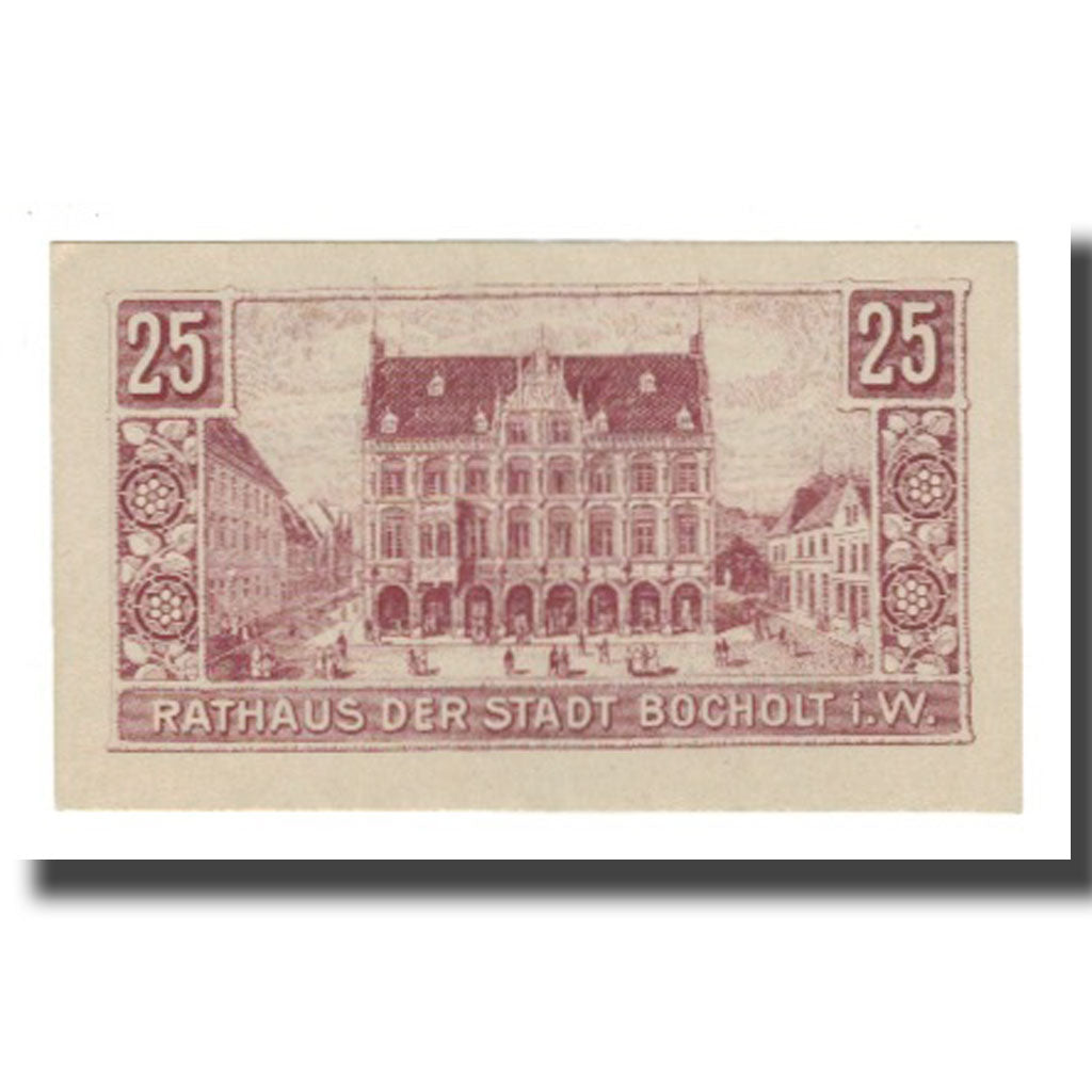 Banknote, Germany, Bocholt Stadt, 25 Pfennig, Batiment, 1918, 1918-01-01