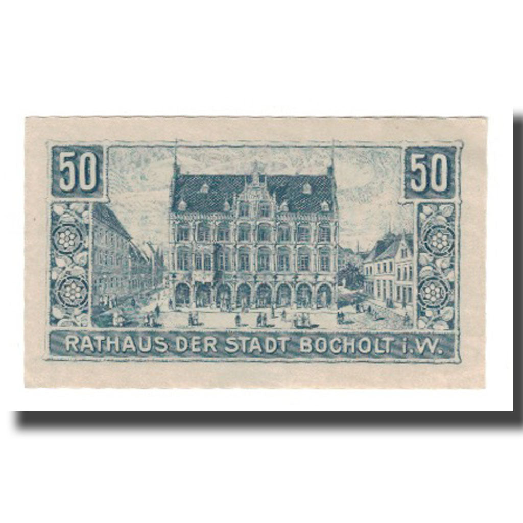 Banknote, Germany, Bocholt Stadt, 50 Pfennig, Batiment, 1918, 1918-01-01