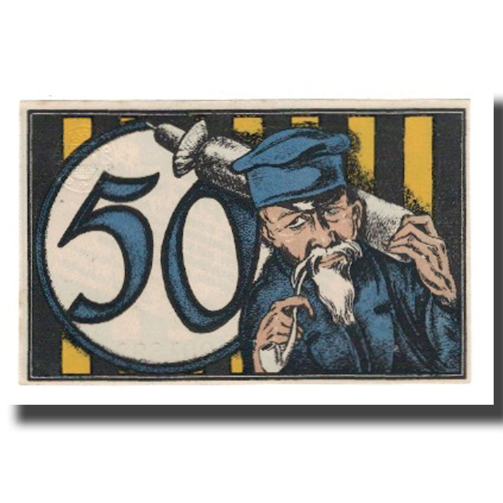 Banknote, Germany, Crefeld Stadt, 50 Pfennig, personnage, 1923, 1923-03-31