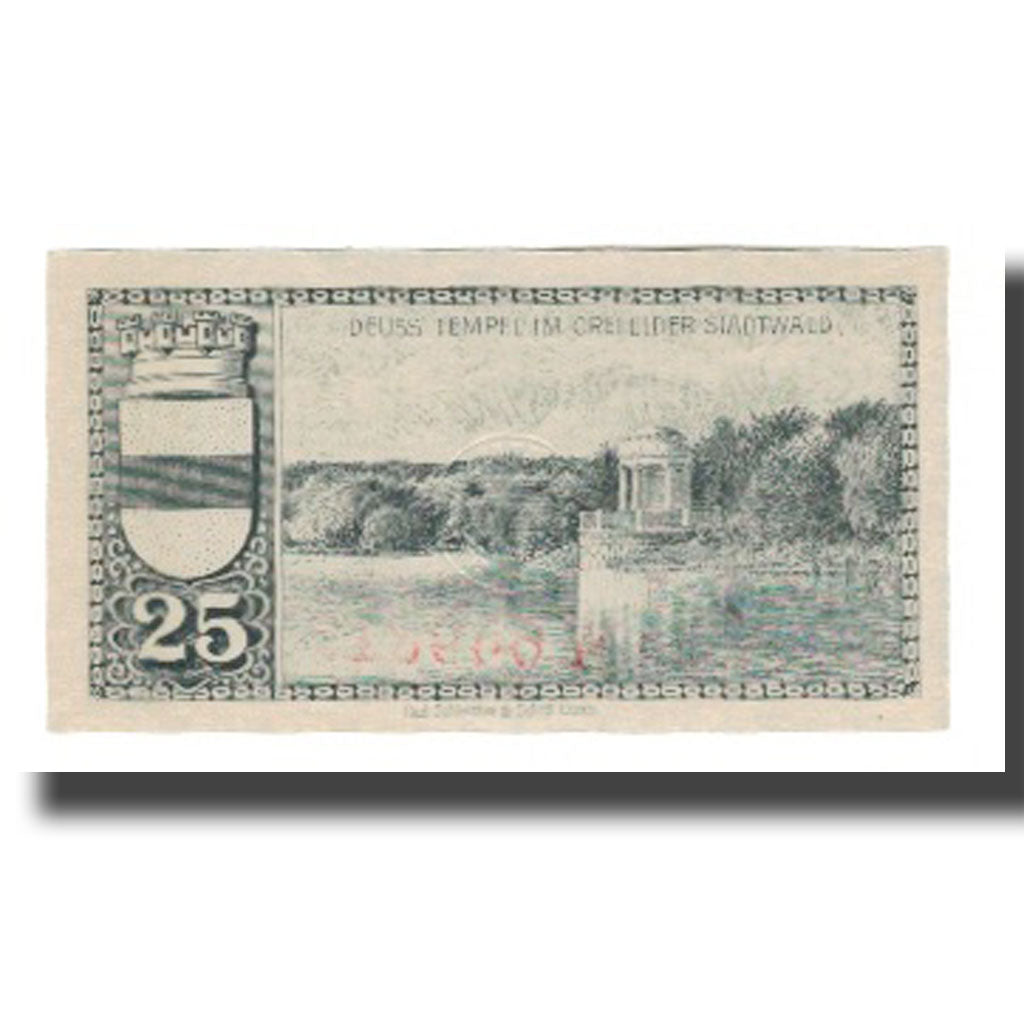 Geldschein, Deutschland, Crefeld Stadt, 25 Pfennig, paysage 1, 1921, 1921-03-31