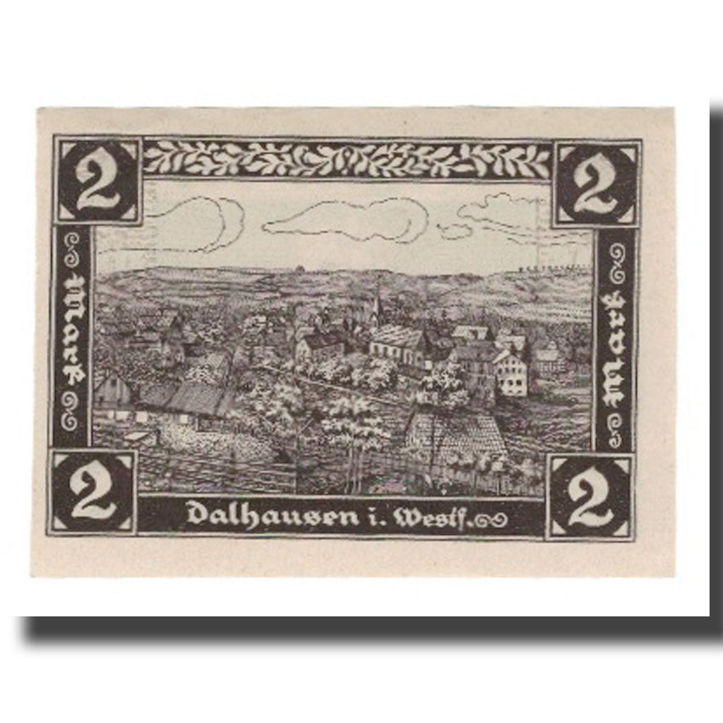 Banknote, Germany, Dalhausen Gemeinde, 2 Mark, paysage, 1922, 1922-03-01