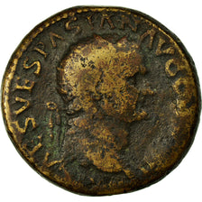 Coin, Vespasian, Dupondius, VF(20-25), Copper, Cohen:507