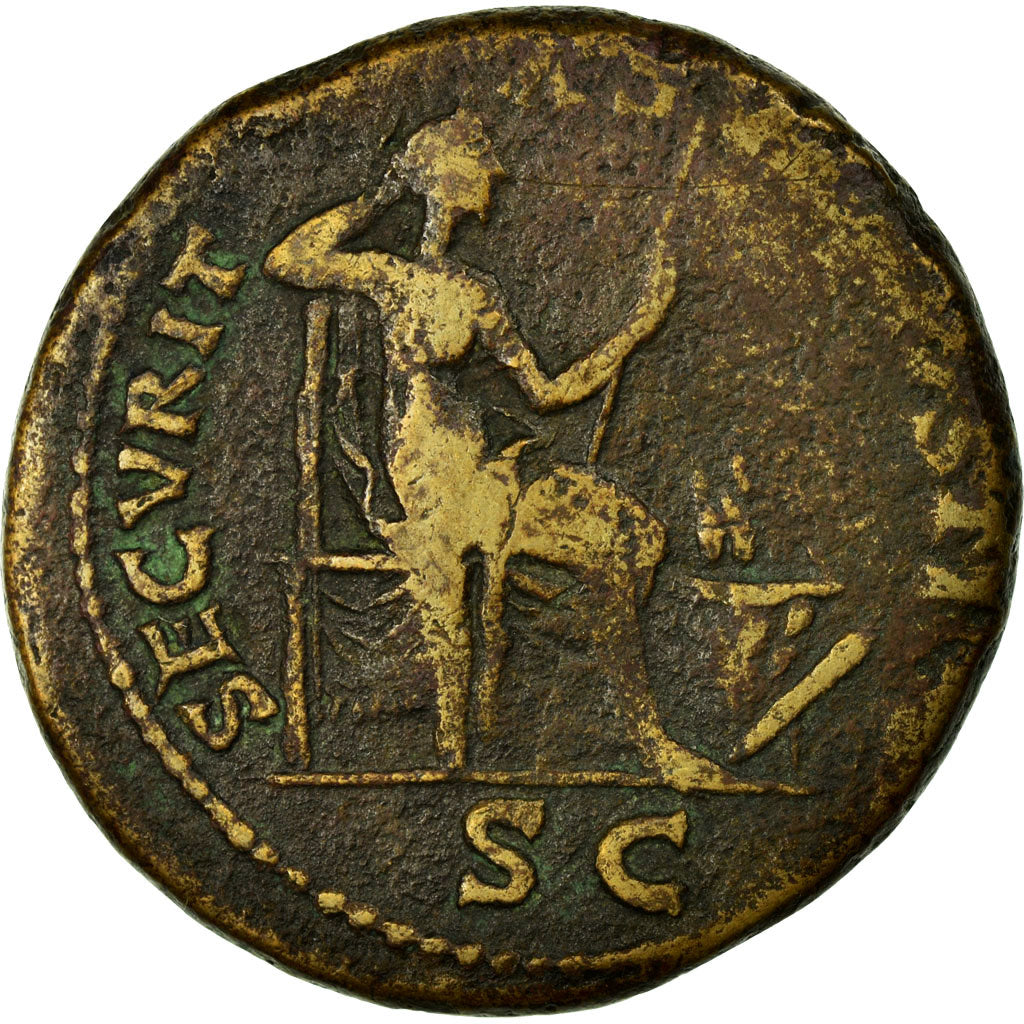 Coin, Vespasian, Dupondius, VF(20-25), Copper, Cohen:507