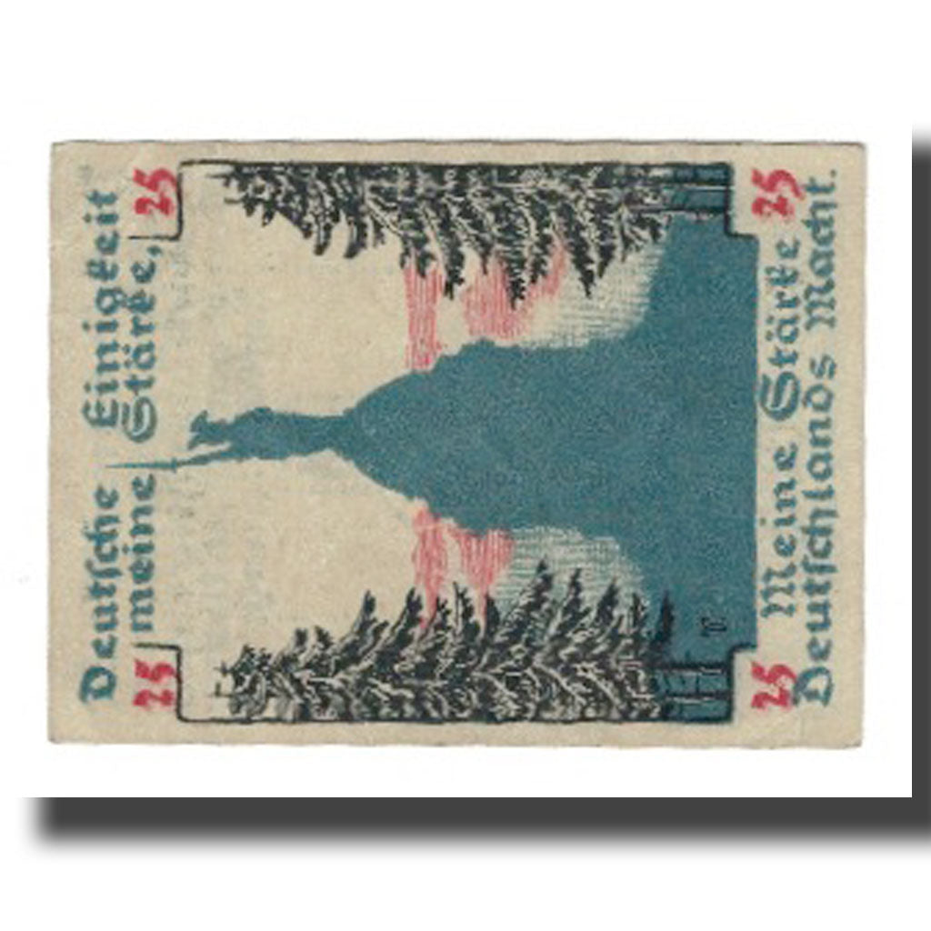 Banknote, Germany, Detmold Stadt, 25 Pfennig, personnage 2, 1920, EF(40-45)