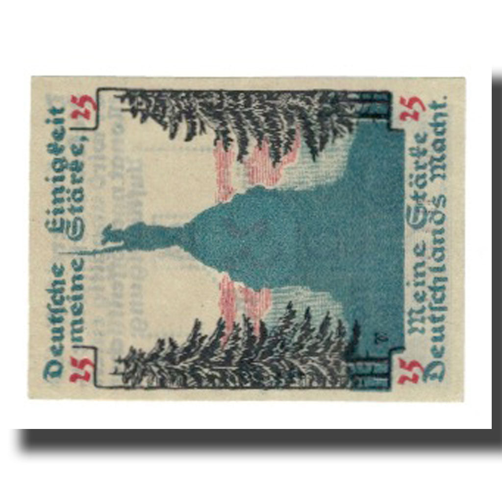 Geldschein, Deutschland, Detmold Stadt, 25 Pfennig, personnage 4, 1920, VZ