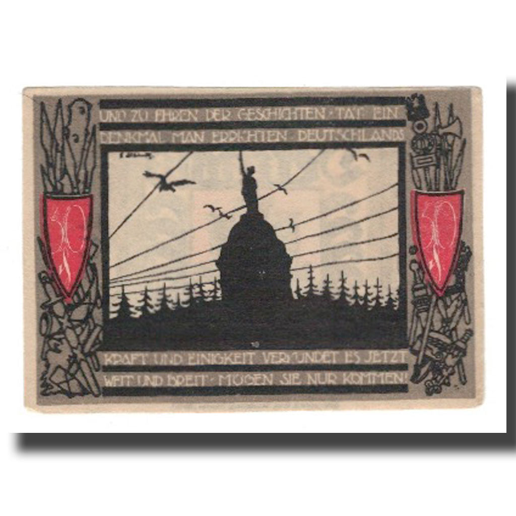 Banknote, Germany, Detmold Stadt, 50 Pfennig, personnage 5, 1920, AU(55-58)