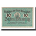 Biljet, Duitsland, Dinslaken Stadt, 10 Pfennig, personnage 1, 1920, 1920-08-01