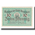 Banknot, Niemcy, Dinslaken Stadt, 10 Pfennig, personnage 2, 1920, 1920-08-01