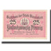 Banconote, Germania, Dinslaken Stadt, 25 Pfennig, personnage 2, 1920