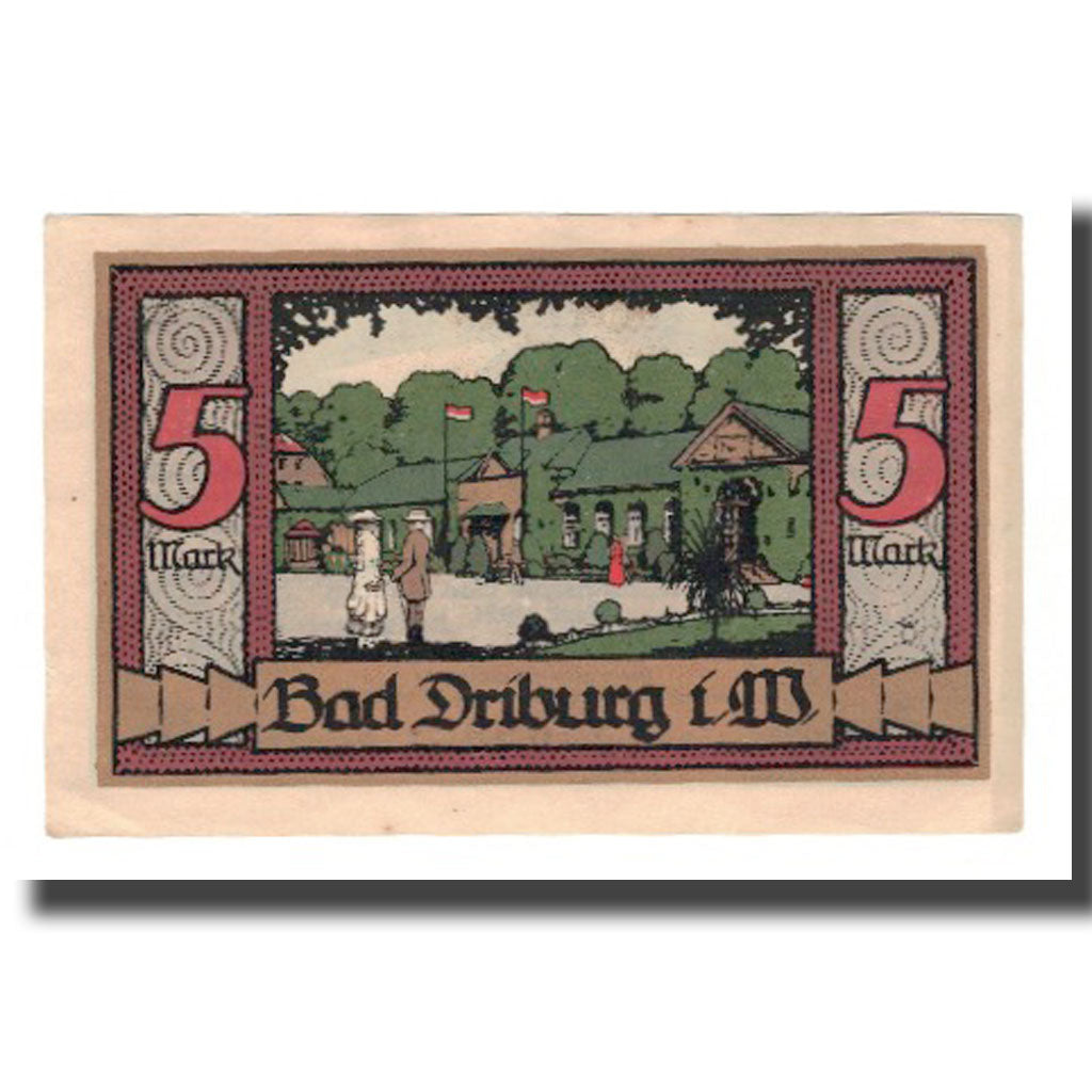 Banknote, Germany, Driburg, Bad Spar und Darlehenskasse, 5 Mark, personnage 1