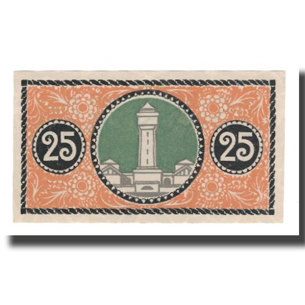 Nota, Alemanha, Duren Stadt, 25 Pfennig, valeur faciale, 1917, 1917-06-01