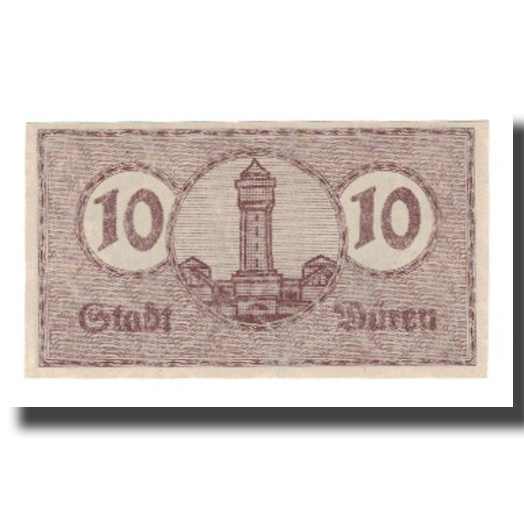 Banknote, Germany, Duren Stadt, 10 Pfennig, valeur faciale, 1920, 1920-02-20