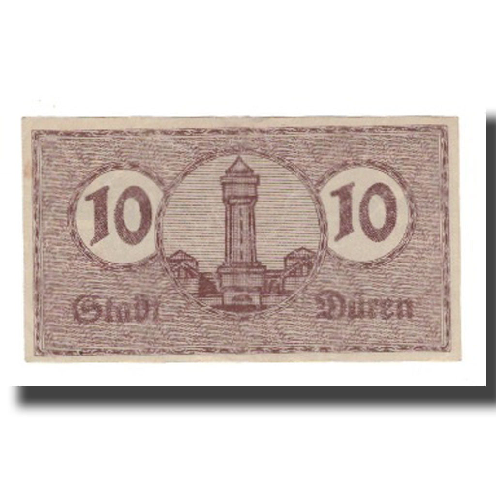 Banknot, Niemcy, Duren Stadt, 10 Pfennig, valeur faciale 1, 1920, 1920-02-20
