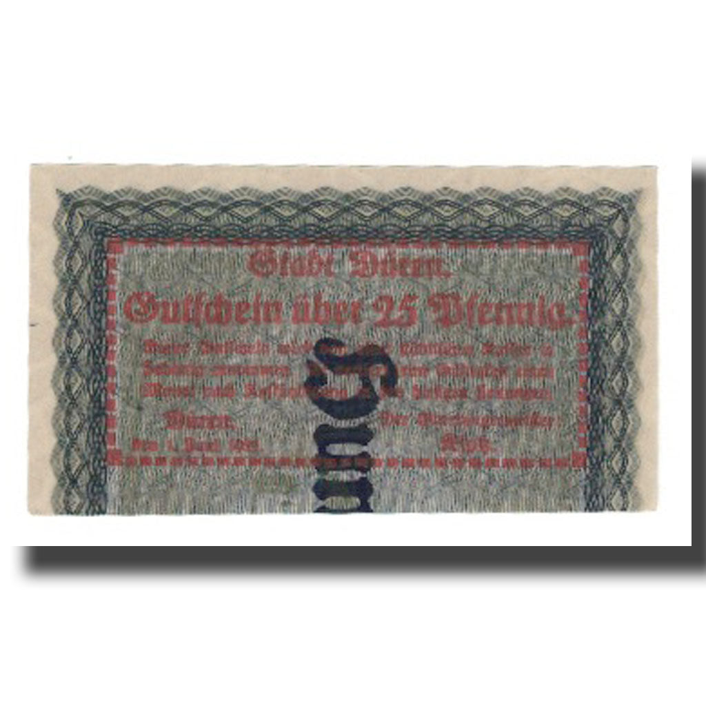 Banknot, Niemcy, Duren Stadt, 25 Pfennig, valeur faciale 1, 1921, 1921-06-01