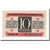 Nota, Alemanha, Düsseldorf Stadt, 10 Pfennig, valeur faciale, 1921, 1921-03-31