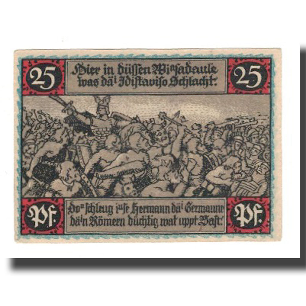 Nota, Alemanha, Eisbergen a.W. Spar und Darlehenskasse der Gemeinde, 25 Pfennig