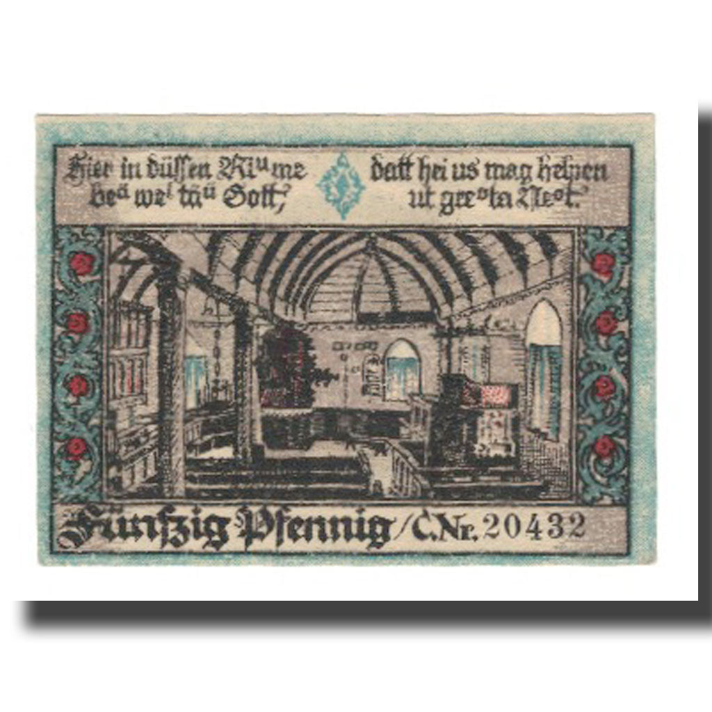 Billet, Allemagne, Eisbergen a.W. Spar und Darlehenskasse der Gemeinde, 50