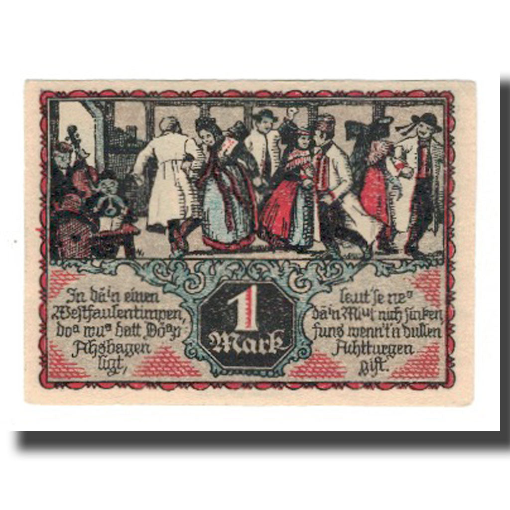Billete, Alemania, Eisbergen a.W. Spar und Darlehenskasse der Gemeinde, 1 Mark