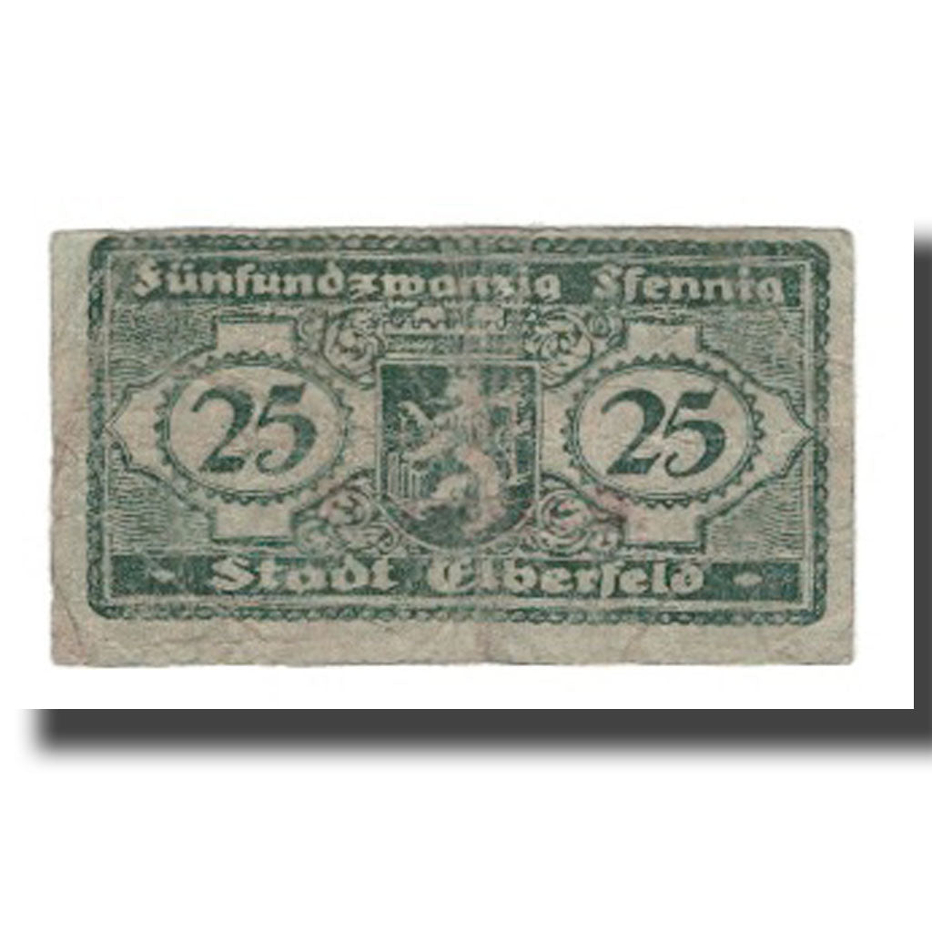 Banknote, Germany, Elberfeld Stadt, 25 Pfennig, Blason 1, 1919, 1919-11-15