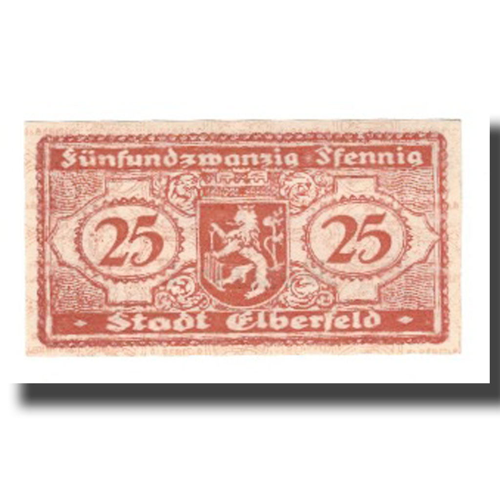 Banknote, Germany, Elberfeld Stadt, 25 Pfennig, Blason 1, 1919, 1919-11-15