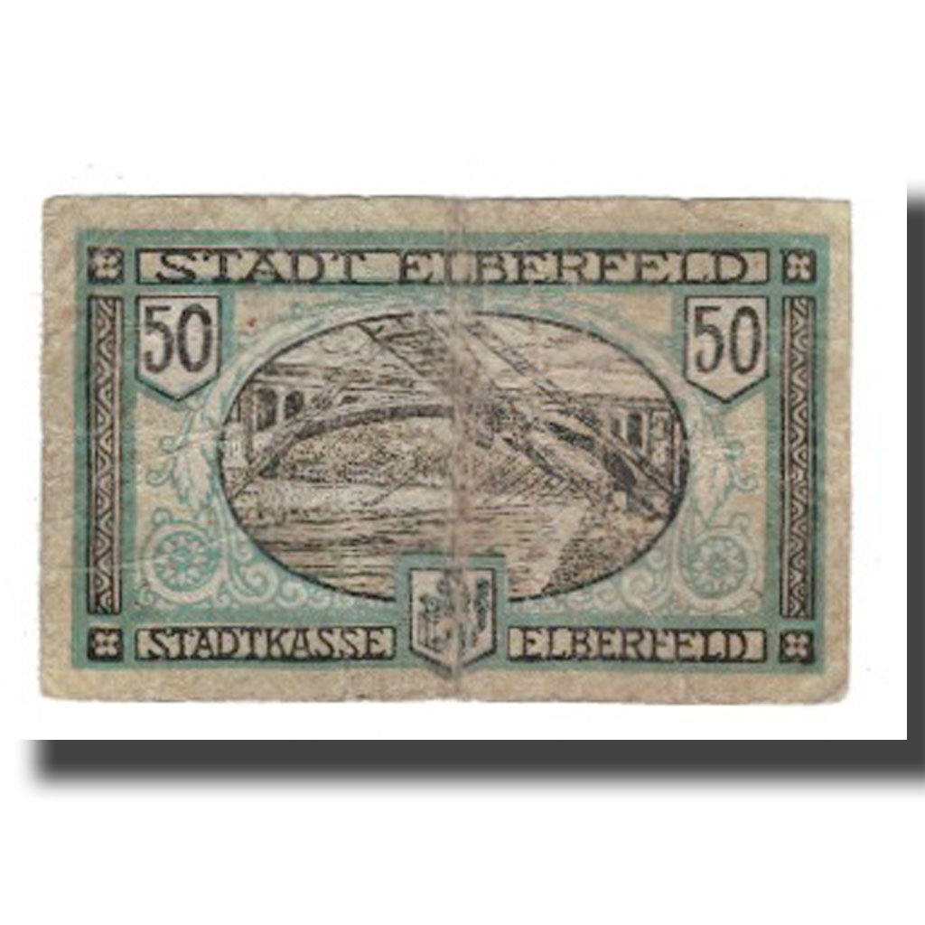 Banknote, Germany, Elberfeld Stadt, 50 Pfennig, paysage, 1919, 1919-12-10