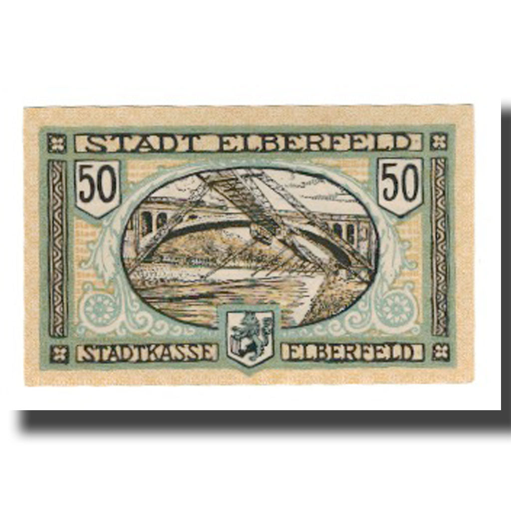 Banknote, Germany, Elberfeld Stadt, 50 Pfennig, paysage 1, 1919, 1919-12-10