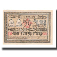 Nota, Alemanha, Emmerich Stadt, 50 Pfennig, paysage, 1920, 1920-12-01