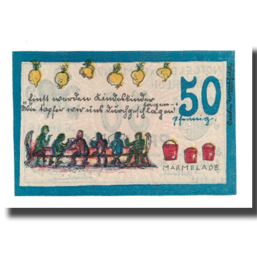 Billet, Allemagne, Ennigerloh Gemeinde, 50 Pfennig, personnage 1, 1921
