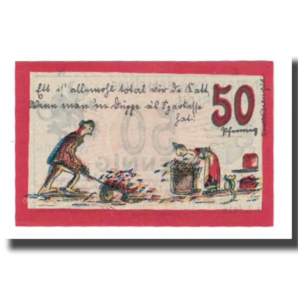 Billet, Allemagne, Ennigerloh Gemeinde, 50 Pfennig, personnage 3, 1921