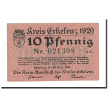 Banknote, Germany, Erkelenz Kreis, 10 Pfennig, valeur faciale, 1920, 1920-06-24