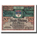 Banknote, Germany, Erkelenz Stadt, 50 Pfennig, personnage, 1921, 1921-08-22