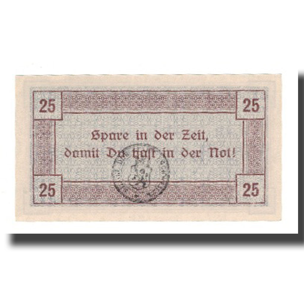 Billet, Allemagne, Eschweiler Stadt, 25 Pfennig, texte 1, 1918, 1918-11-01, SUP