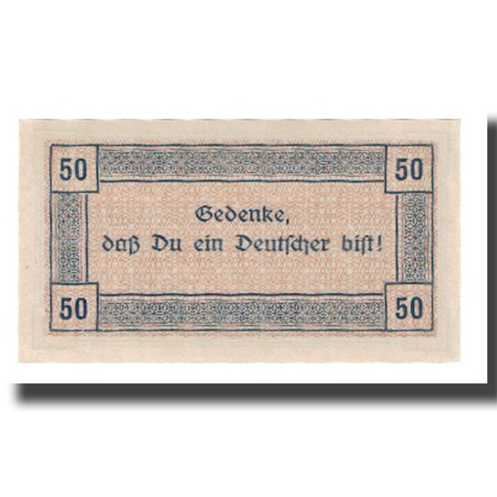Banconote, Germania, Eschweiler Stadt, 50 Pfennig, texte 1, 1918, 1918-11-01