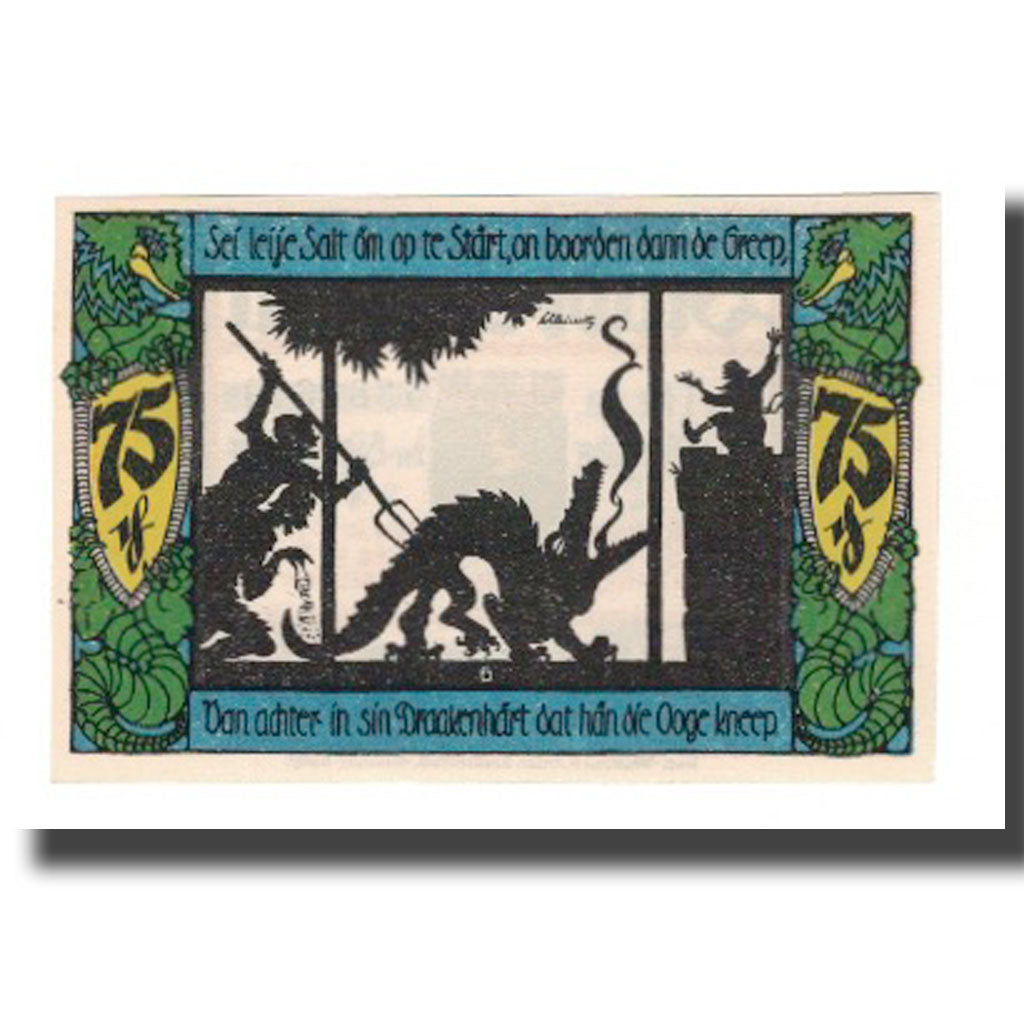 Banknote, Germany, Geldern Stadt, 75 Pfennig, personnage 5, 1921, 1921-11-04